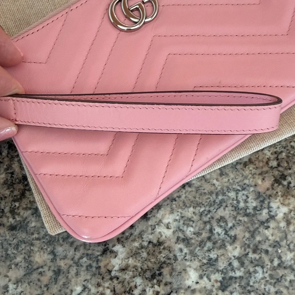 Gucci Quilted Marmont Wristlet
